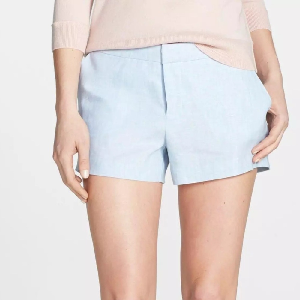 NWT Joie blue linen shorts